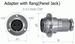 Adapter w/Flange G Type with Female Contact