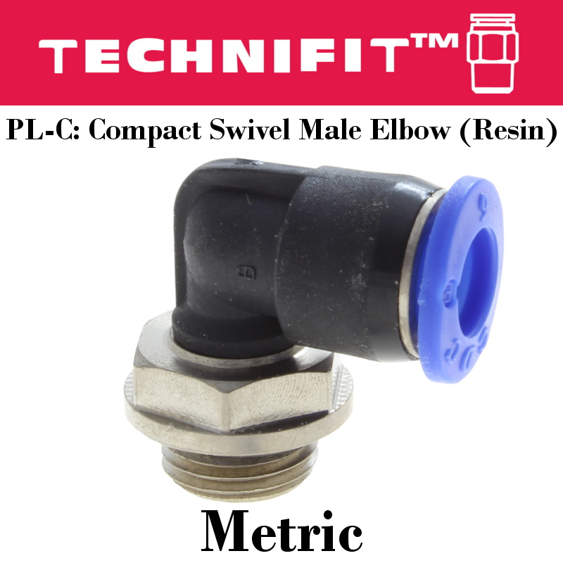 M5 BSPT Male Thread 90 Degree Elbow Pipe Quick Fittings Pneumatic 4mm PL4-M5