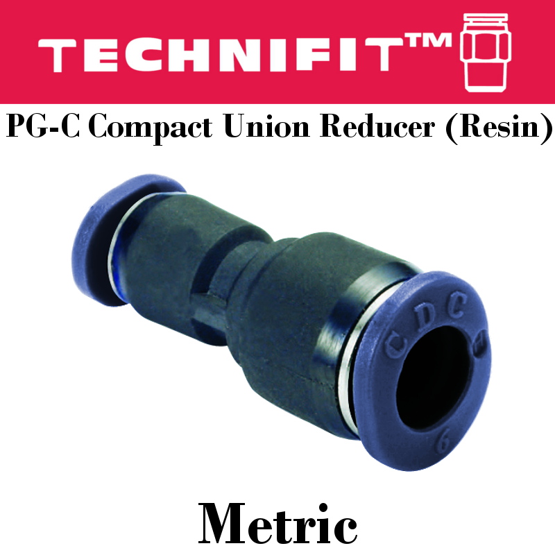 One Touch Push to Pneumatic Tube Union REDUCER Connecter OD 6mm-4mm-6mm