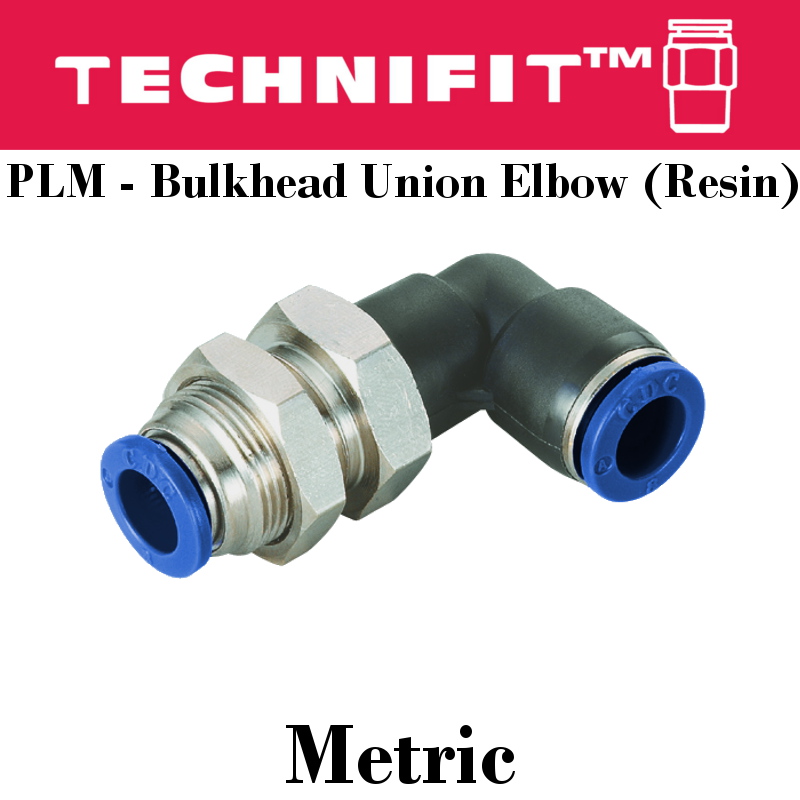 Bulkhead Union Elbow – Metric – PLM (Resin Series) - Advanced