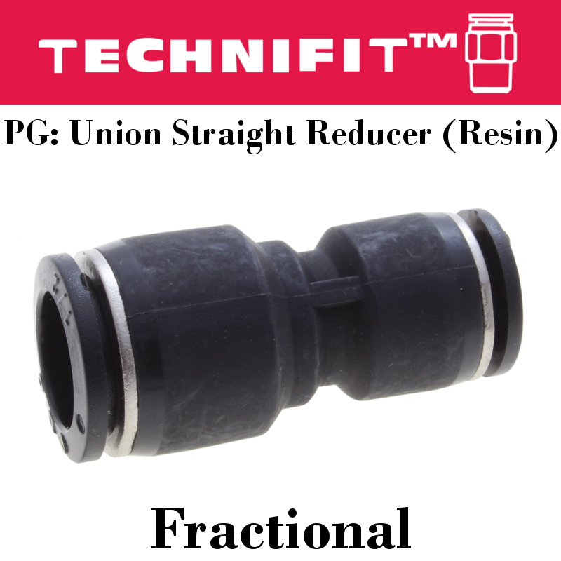 2x Reducer 1/4-5/32 OD Straight Push In to Connect Union Fitting Air Pneumatic 