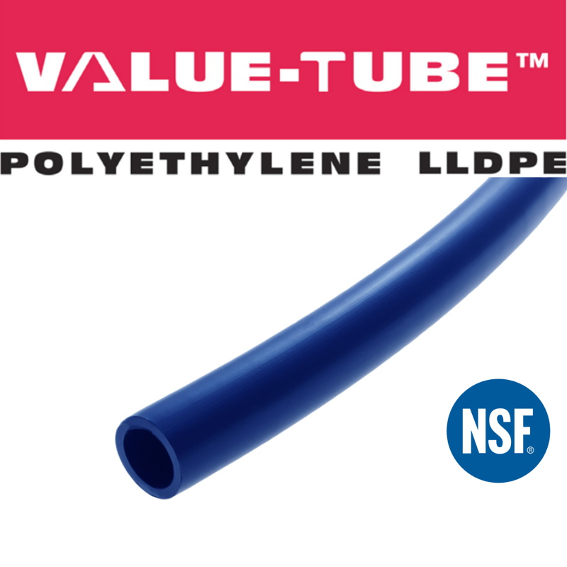 ATP IMBIBE NSF 61 Polyethylene Plastic Tubing 1/4 ID x 3/8 OD 100 feet Length Red 