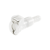 Sold in a package of 25 Valved 1/4 HB 40PP Series In-Line Socket Molded Grey Color 40PPV-SE2-04 