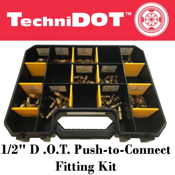 TechniDot 1/2" DOT Push to Connect Fitting Kit